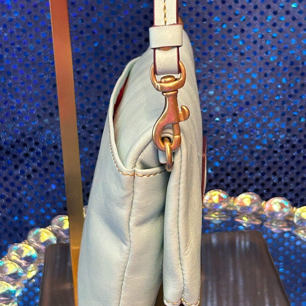 Dooney & Bourke Light Blue Crossbody Bag Approx. 8.5 . 7.5 - Picture 5 of 15